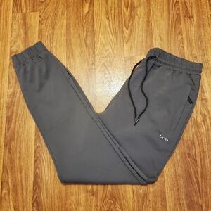 BOLA Joggers Pants Men Large Gray Stretch Nylon Wicking Breathable Comfort Fit